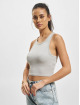 Urban Classics Tops sans manche Rib Cropped gris